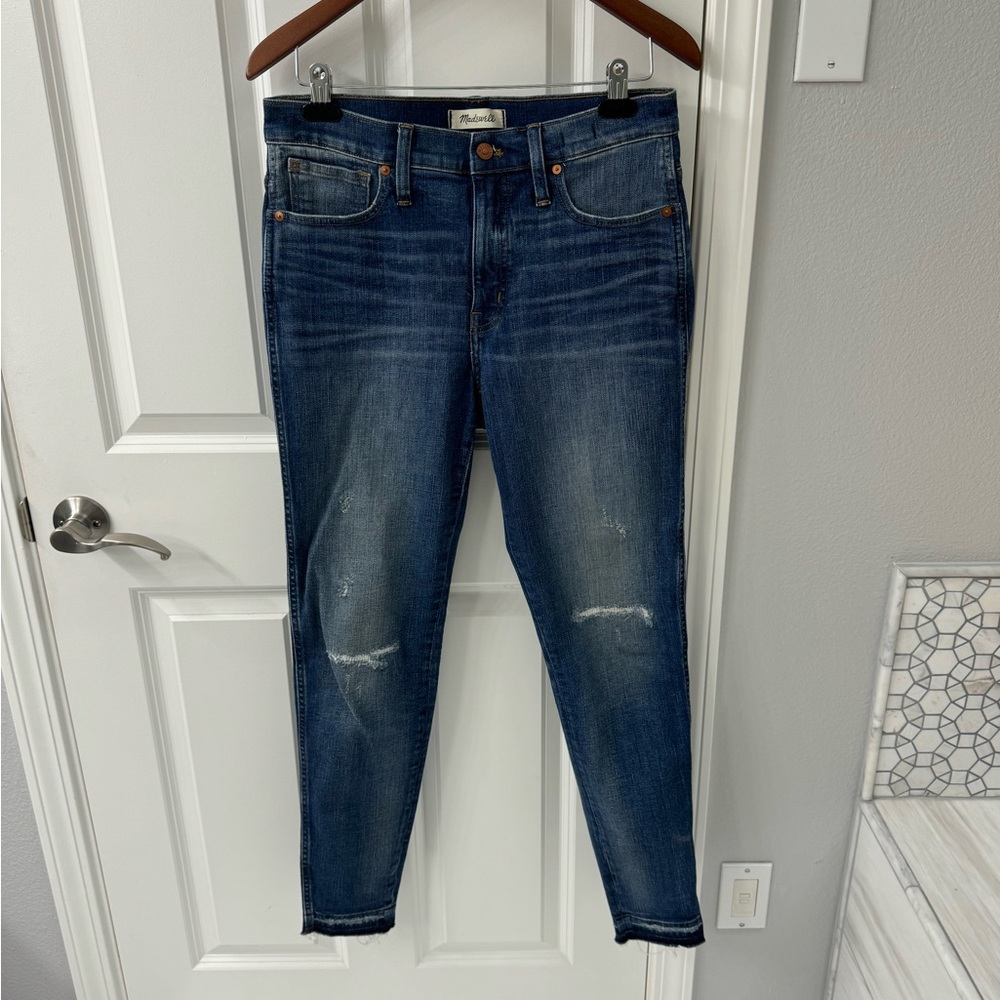 Madewell 9” high rise skinny denim jeans 30 tall